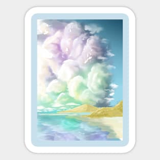 beautiful colorful clouds in the sky Sticker